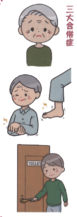 三大合併症イラスト