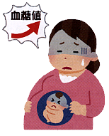 妊娠糖尿病イラスト