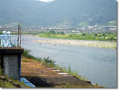 現在の酒匂川(開成町付近） 